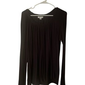 Jaclyn Smith Black Long Sleeve Top